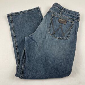 Wrangler 20X Jeans Men 40x32 Blue Straight Style 01MWXRW Pants Whisker Western